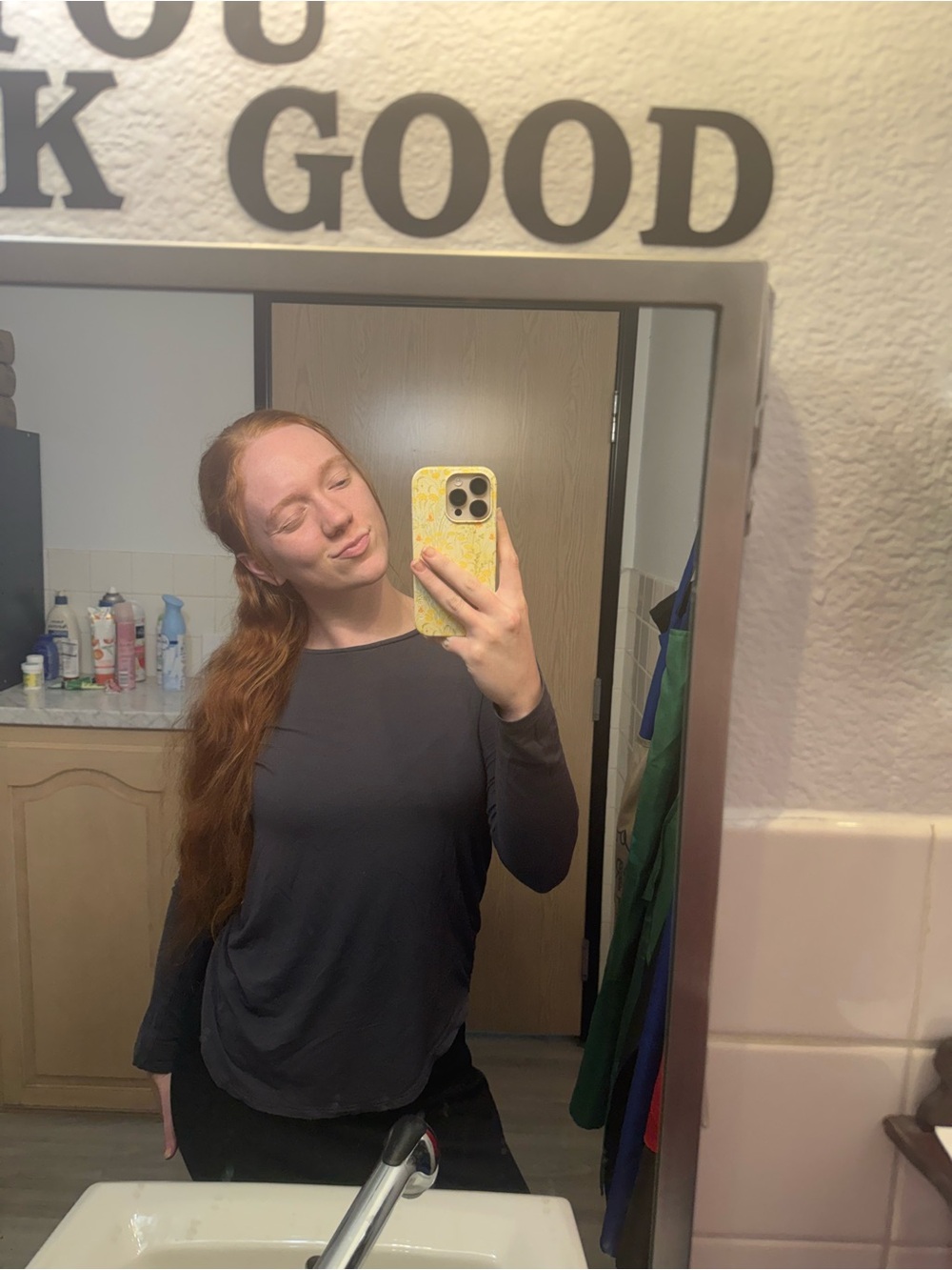 Women's Long-Sleeve Crewneck Sweater - Charcoal